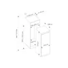 Bertazzoni LRD603UBNPVC Professionnel Réfrigérateur encastrable cm. 54 heures. 177 - 300 litres - blanc- Nouveau – Image 2