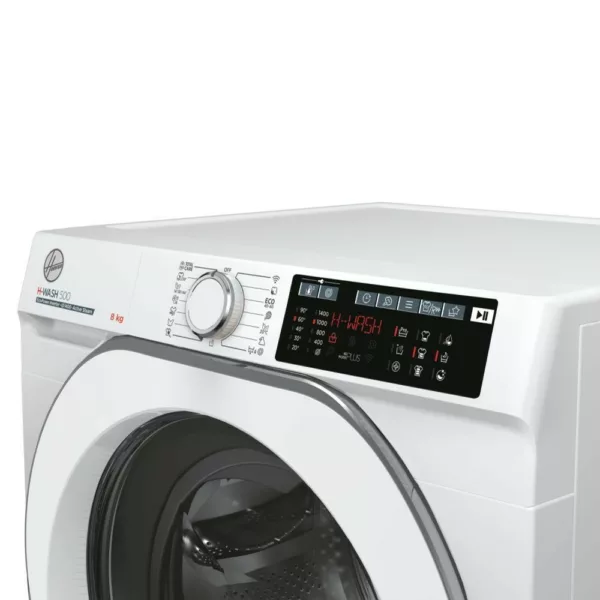 Machine à laver Hoover HW48AMC1S H-Wash 500 cm. 60 - capacité 8 kg - blanc – Image 4