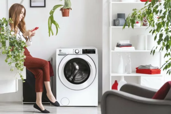 Machine à laver Hoover HW48AMC1S H-Wash 500 cm. 60 - capacité 8 kg - blanc – Image 6