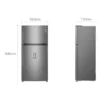 Lg GTF916PZPYD Réfrigérateur pose libre avec congélateur - cm. 86 h 184 - lt. 592 - acier inoxydable haut de gamme – Image 11