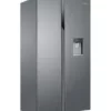 Haier HSR3918EWPG Réfrigérateur côte à côte avec congélateur - cm. 91 h 177 - selon 521 - aluminium – Image 2