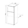 Smeg FD32F Réfrigérateur pose libre universel avec congélateur cm. 60 heures. 175 - selon 306 - blanc – Image 3