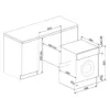 Machine à laver Smeg LB107B cm. 60 - capacité 7 kg - partiellement intégré - façade blanche – Image 3