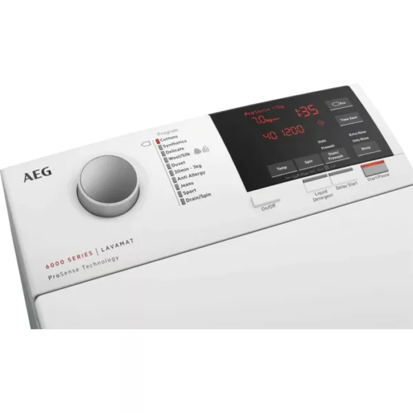 Machine à laver à chargement par le haut Aeg L6TBG623 6000 cm. 40 - 6 kg - blanc – Image 3