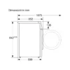 Sèche-linge Bosch WQG233D1IT 6 cm. 60 - capacité 8 kg - blanc- Nouveau- Neuf – Image 6