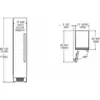 Bertazzoni FRZ455UBLXTT Master Congélateur vertical encastrable cm. 45 heures. 212 - lt. 223 - acier inoxydable (poignées non incluses) – Image 4