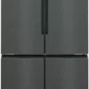 Siemens KF96NAXEA Iq500 Réfrigérateur 4 portes avec congélateur cm. 91 heures. 183 - 605 litres. - acier noir