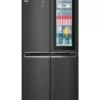 Réfrigérateur côte à côte Lg GMQ844MC5E avec compartiment congélateur - cm. 84 h 179 - lt. 530 - acier noir mat