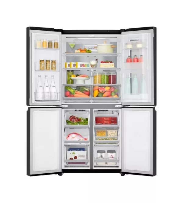 Réfrigérateur côte à côte Lg GMQ844MC5E avec compartiment congélateur - cm. 84 h 179 - lt. 530 - acier noir mat – Image 3