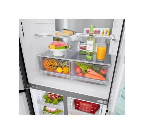 Réfrigérateur côte à côte Lg GMQ844MC5E avec compartiment congélateur - cm. 84 h 179 - lt. 530 - acier noir mat – Image 5