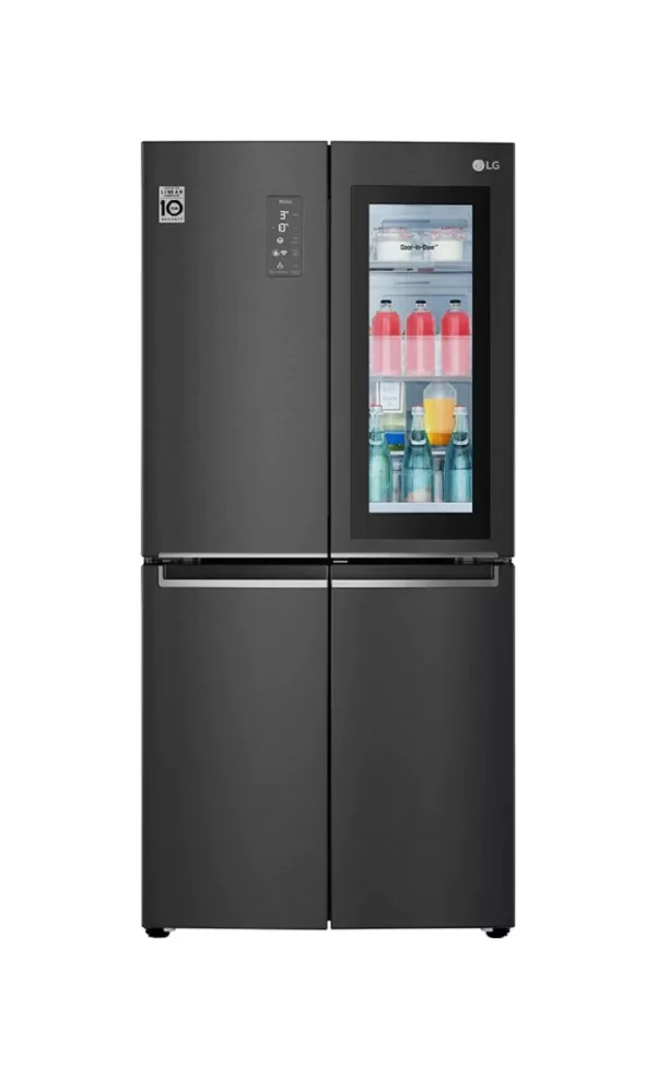 Réfrigérateur côte à côte Lg GMQ844MC5E avec compartiment congélateur - cm. 84 h 179 - lt. 530 - acier noir mat