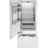 Bertazzoni REF755BBLPTT Réfrigérateur professionnel encastrable avec compartiment congélateur cm. 75 h 130 - lt. 440 (poignées non incluses)