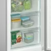 Candy CCE3T620ES Réfrigérateur pose libre avec congélateur 60 cm - h.200 - lt. 377 - argent – Image 4