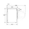 Sèche-linge pompe à chaleur Bosch WQG233D40 Series 6 60 cm - capacité 8 kg - blanc- Nouveau- Neuf – Image 2