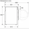 Sèche-linge pompe à chaleur Bosch WTH83058II Série 4 60 cm - capacité 8 kg - blanc- Nouveau- Neuf – Image 2