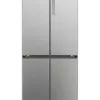 Haier HCR3818ENMM Cube 83 Série 3 Réfrigérateur côte à côte avec congélateur - cm. 83 montre 182 - selon 467 - argent