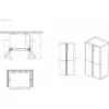 Haier HCR3818ENMM Cube 83 Série 3 Réfrigérateur côte à côte avec congélateur - cm. 83 montre 182 - selon 467 - argent – Image 7