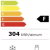 Beko RDNE455E30DZXBN Réfrigérateur pose libre avec congélateur – cm. 70 heures. 185 - litre 406 – acier inoxydable – Image 4