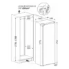 Beko BFNA247E30SN Congélateur vertical encastrable cm. 54 heures. 178 - litres 220 - blanc – Image 3
