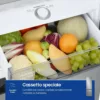 Samsung RB38C776DS9/EF Ecoflex Réfrigérateur pose libre avec congélateur cm. 60 heures. 203 - lt. 390 - métal en acier inoxydable – Image 5