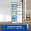 Samsung RB38C776DS9/EF Ecoflex Réfrigérateur pose libre avec congélateur cm. 60 heures. 203 - lt. 390 - métal en acier inoxydable – Image 6