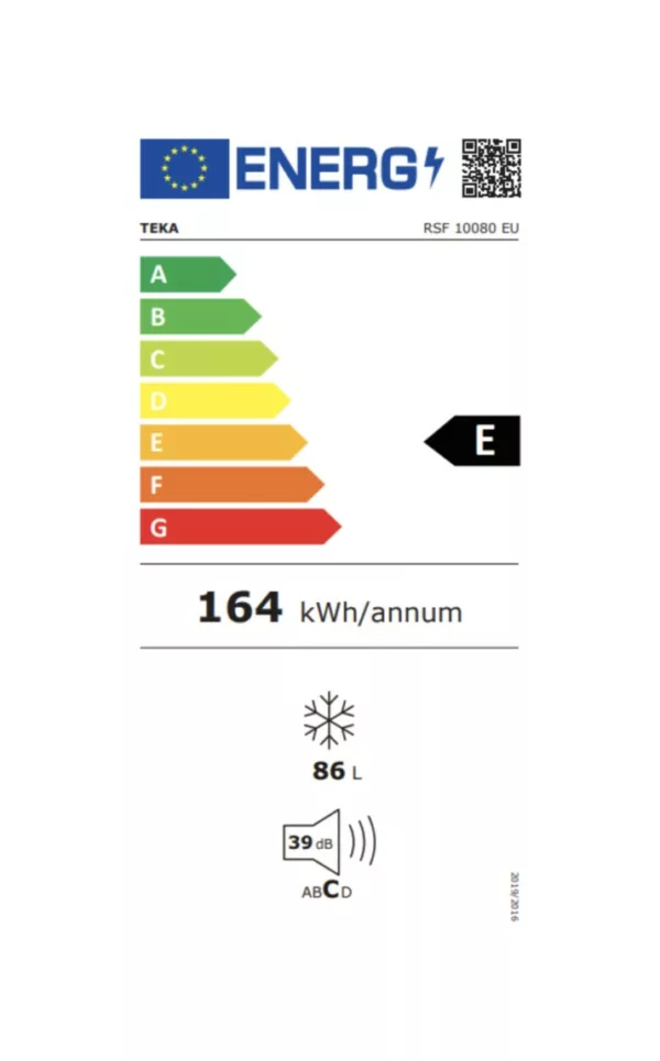 Teka RSF 10080 UE Congélateur pose libre cm. 55 heures. 85 - selon 86 - blanc – Image 7