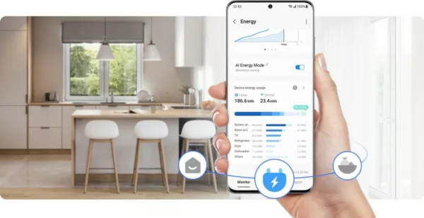 Samsung RB38C776CS9/EF Ecoflex Réfrigérateur pose libre avec congélateur cm. 60 heures. 203 - lt. 390 - métal en acier inoxydable – Image 3