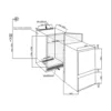 Beko BCHA275K41SN Réfrigérateur encastrable avec compartiment congélateur cm. 54 heures. 178 - selon 262 – Image 4