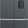 Haier HCR5919EHMB 5 réfrigérateur avec congélateur côte à côte cm. 91 heures. 190 - lt. 525 – noir brossé