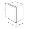 Smeg FS08EW Réfrigérateur pose libre avec congélateur cm. 48 heures. 84 - selon 82 - blanc – Image 3