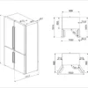 Smeg FQ60BDE Réfrigérateur universel 4 portes avec congélateur cm. 91 heures. 182 - selon 572 - blanc – Image 3