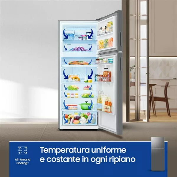 Samsung RT47CG6626S9 Ecoflex® Ai Réfrigérateur pose libre avec congélateur cm. 70 heures. 182 - lt. 465 - métal en acier inoxydable – Image 8