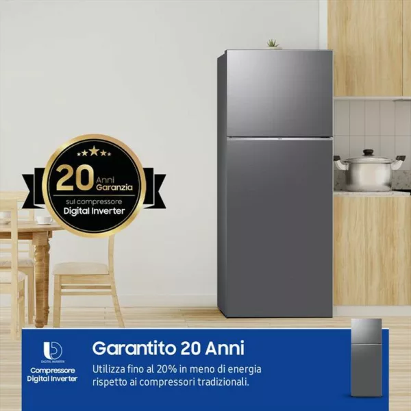 Samsung RT47CG6626S9 Ecoflex® Ai Réfrigérateur pose libre avec congélateur cm. 70 heures. 182 - lt. 465 - métal en acier inoxydable – Image 11