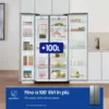 Réfrigérateur Samsung RS62DG5003S9 Air Space Ai avec congélateur côte à côte cm. 91 heures. 178 - litres 655 – acier inoxydable – Image 11