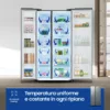 Réfrigérateur Samsung RS62DG5003S9 Air Space Ai avec congélateur côte à côte cm. 91 heures. 178 - litres 655 – acier inoxydable – Image 12