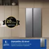 Réfrigérateur Samsung RS62DG5003S9 Air Space Ai avec congélateur côte à côte cm. 91 heures. 178 - litres 655 – acier inoxydable – Image 14