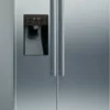Réfrigérateur Balay 3FAE494XE avec congélateur côte à côte cm. 91 heures. 179 - lt. 562 – acier inoxydable anti-empreintes digitales