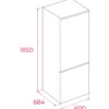 Teka RBF 3420 SS Réfrigérateur pose libre avec congélateur cm. 60 heures. 185 litres. 327 – acier inoxydable – Image 3