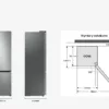 Samsung RB34C601DSA Réfrigérateur pose libre avec congélateur cm. 60 heures. 185 litres. 344 - métal graphite – Image 11
