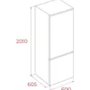 Teka RBF 4320 WH Réfrigérateur pose libre avec congélateur – cm. 60 heures. 201 - selon 326 - blanc – Image 3