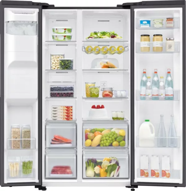 Réfrigérateur Samsung RS65DG54R3B1EF Air Space Ai avec congélateur côte à côte cm. 91 heures. 178 litres. 635 - anthracite – Image 4