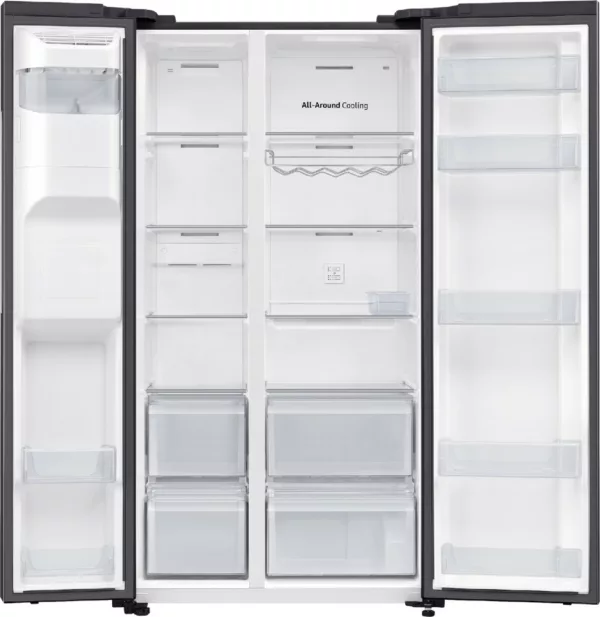 Réfrigérateur Samsung RS65DG54R3B1EF Air Space Ai avec congélateur côte à côte cm. 91 heures. 178 litres. 635 - anthracite – Image 3