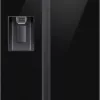 Réfrigérateur Samsung RS65DG54M32CEO avec congélateur côte à côte cm. 91 heures. 178 - selon 635 - verre noir
