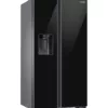 Réfrigérateur Samsung RS65DG54M32CEO avec congélateur côte à côte cm. 91 heures. 178 - selon 635 - verre noir – Image 2