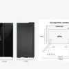 Réfrigérateur Samsung RS65DG54M32CEO avec congélateur côte à côte cm. 91 heures. 178 - selon 635 - verre noir – Image 9