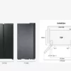 Réfrigérateur Samsung RS66DG815CB1EF Air Space Ai avec congélateur côte à côte cm. 91 heures. 178 - selon 652 - anthracite – Image 12