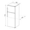 Smeg FD32ES Réfrigérateur pose libre avec congélateur cm. 60 heures. 175 - selon 306 - argent – Image 3