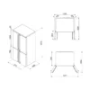 Smeg FQ60CAO6 Coloniale Réfrigérateur 4 portes avec congélateur cm. 91 heures. 188 - selon 572 - anthracite – Image 3