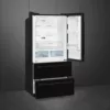 Smeg FQ55FNDE Réfrigérateur universel avec porte française et compartiment congélateur – ​​cm. 84 heures. 183 - selon 539 - noir – Image 5