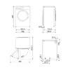 Lave-linge séchant Smeg WDN854SLDIN Novacare cm. 60 - capacité de lavage 8 kg / séchage 5 kg - blanc – Image 4